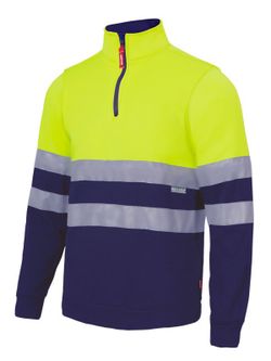 Sudadera bicolor cremallera av Velilla 305701