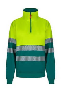 Sudadera bicolor cremallera rs