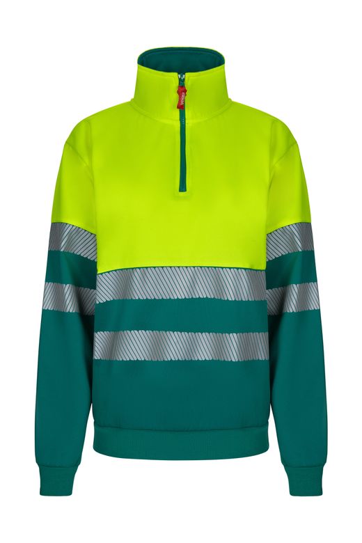 Sudadera bicolor cremallera rs