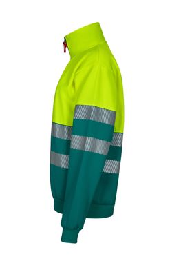 Sudadera bicolor cremallera rs