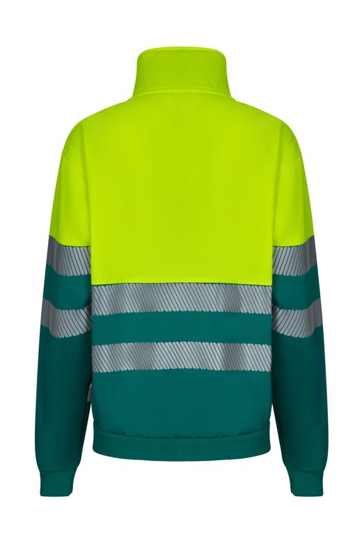 Sudadera bicolor cremallera rs