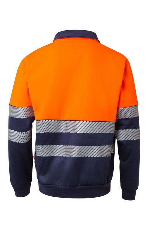 Sudadera bicolor cremallera rs