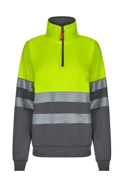Sudadera bicolor cremallera rs