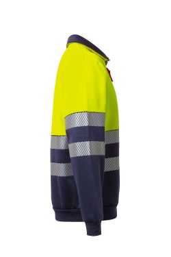 Sudadera bicolor cremallera rs