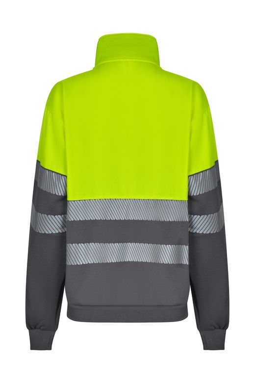 Sudadera bicolor cremallera rs