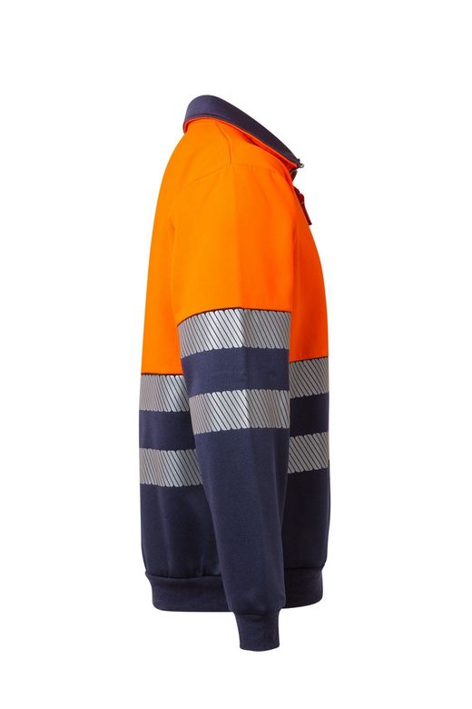 Sudadera bicolor cremallera rs