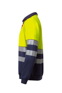 Sudadera bicolor cremallera rs