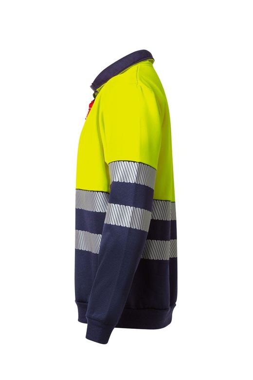 Sudadera bicolor cremallera rs