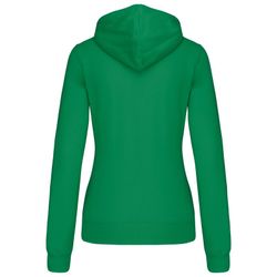 Sudadera capucha contrastada mujer