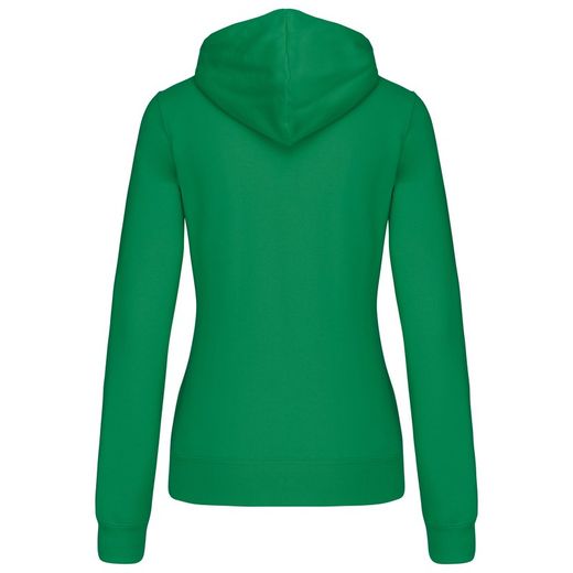 Sudadera capucha contrastada mujer