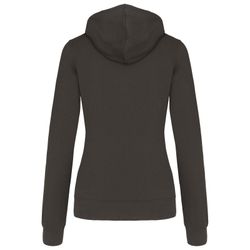 Sudadera capucha contrastada mujer