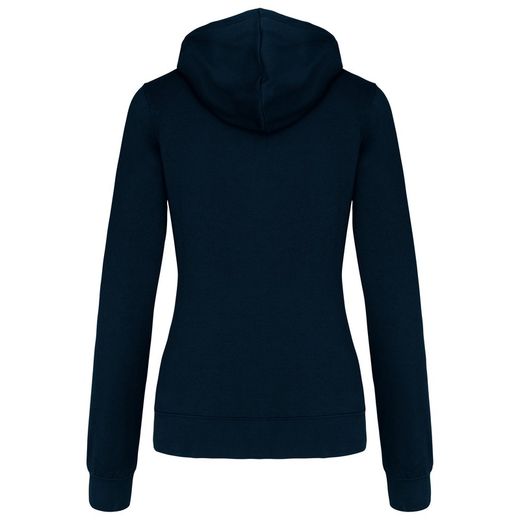 Sudadera capucha contrastada mujer