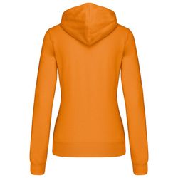Sudadera capucha contrastada mujer