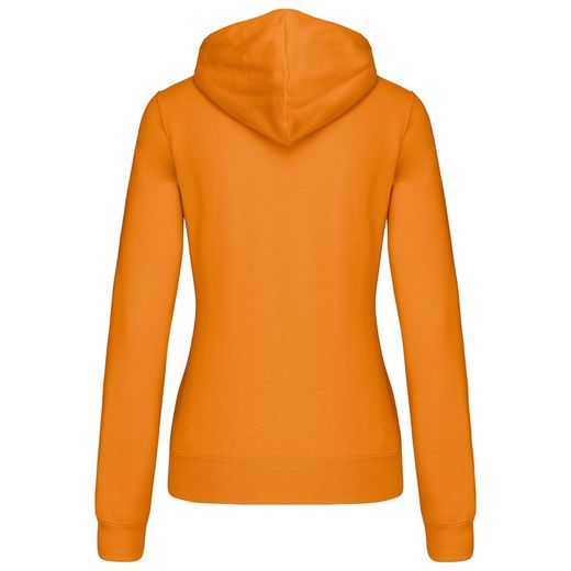 Sudadera capucha contrastada mujer