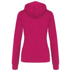 Sudadera capucha contrastada mujer