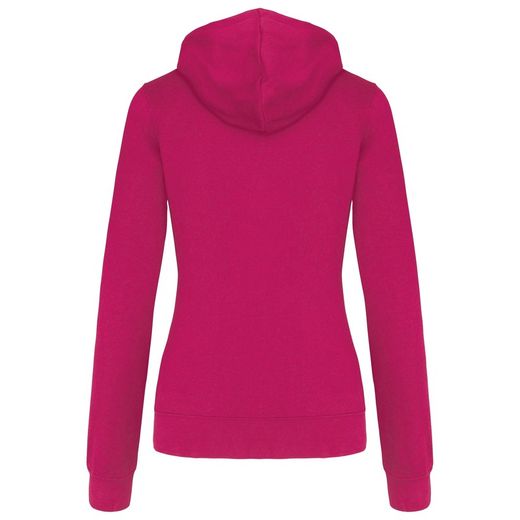 Sudadera capucha contrastada mujer