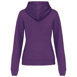 Sudadera capucha contrastada mujer