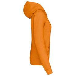 Sudadera capucha contrastada mujer