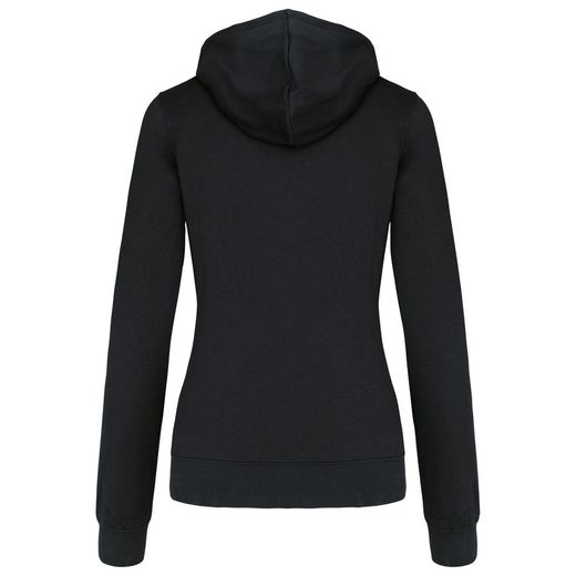 Sudadera capucha contrastada mujer