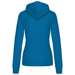 Sudadera capucha contrastada mujer