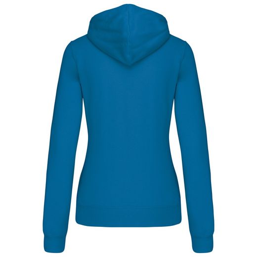 Sudadera capucha contrastada mujer