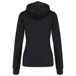 Sudadera capucha contrastada mujer