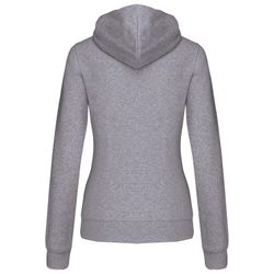 Sudadera capucha contrastada mujer