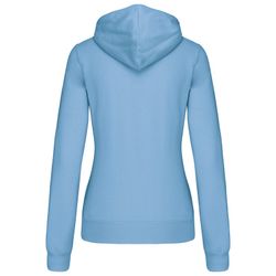 Sudadera capucha contrastada mujer