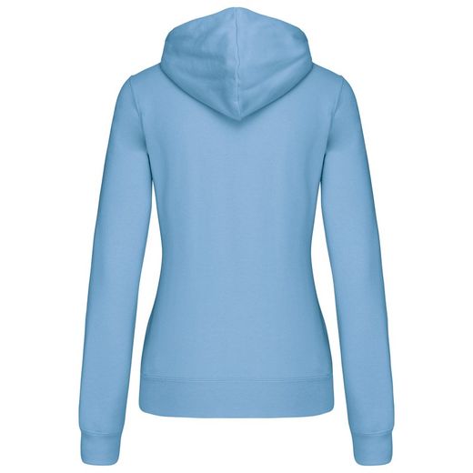 Sudadera capucha contrastada mujer