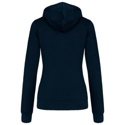 Sudadera capucha contrastada mujer