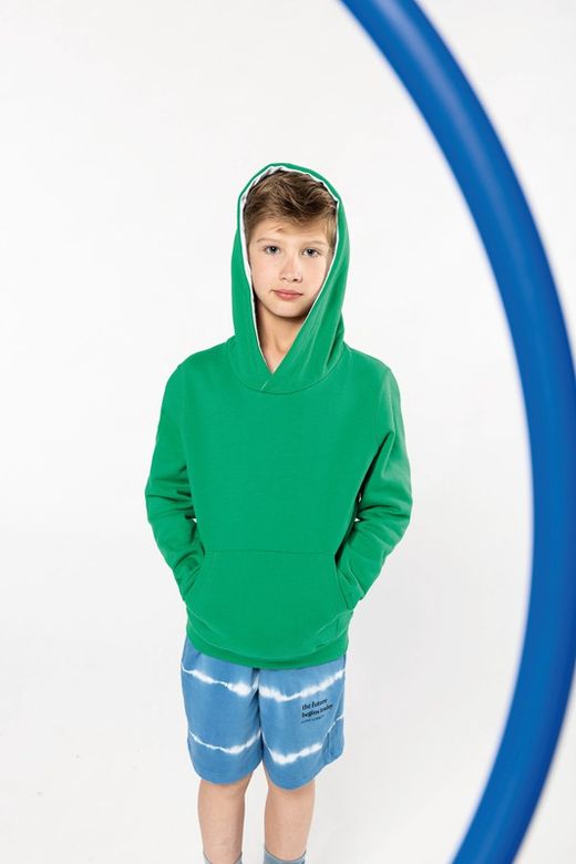 KONTRASTIERTER HOODIE FÜR KINDER