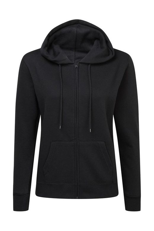 Damen Kapuzenpullover mit durchgehendem Reißverschluss