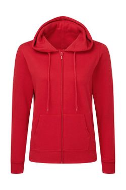 Damen Kapuzenpullover mit durchgehendem Reißverschluss