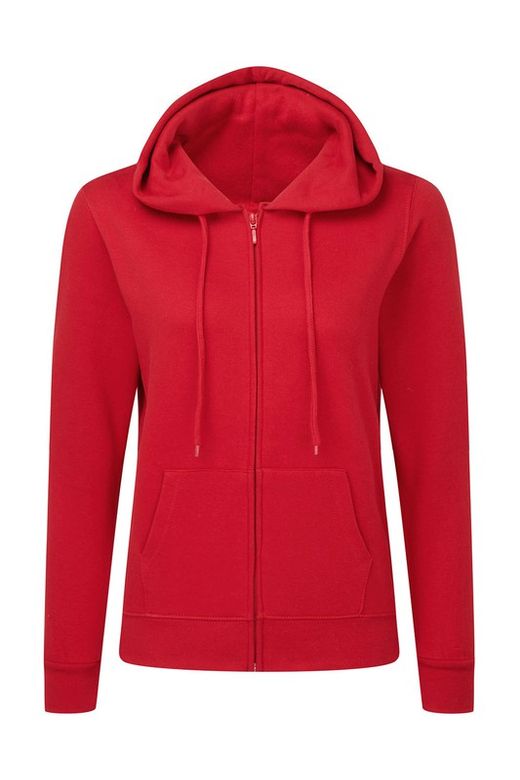 Damen Kapuzenpullover mit durchgehendem Reißverschluss