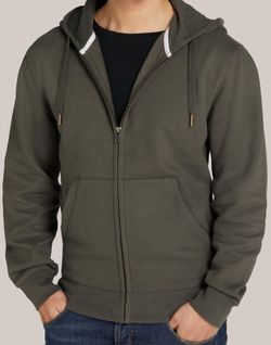 Sudadera capucha cremallera sin etiquetas Unisex