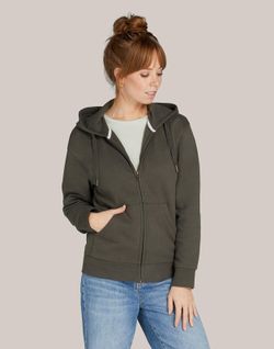 Sudadera capucha cremallera sin etiquetas Unisex