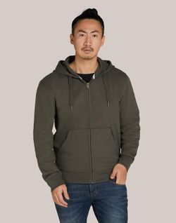 Sudadera capucha cremallera sin etiquetas Unisex