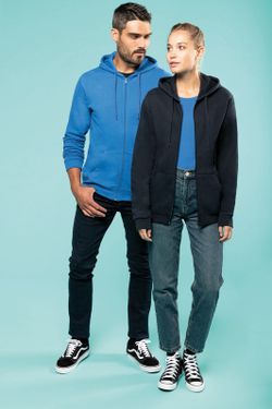 Sudadera capucha y cremallera