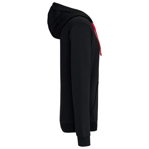 Contrast Zip Hoodie