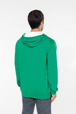 Contrast Zip Hoodie