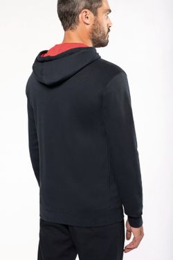 Contrast Zip Hoodie