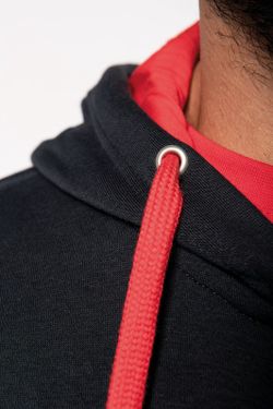 Contrast Zip Hoodie