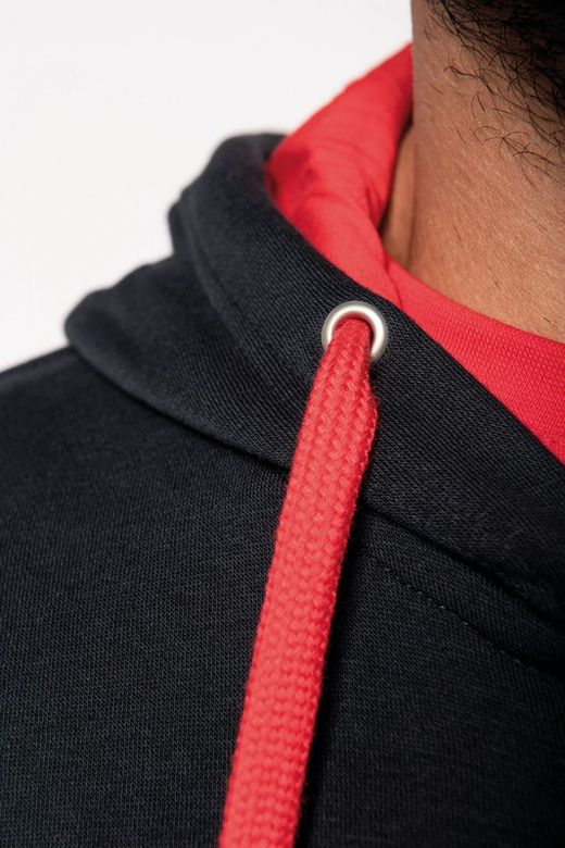 Contrast Zip Hoodie
