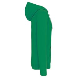Contrast Zip Hoodie