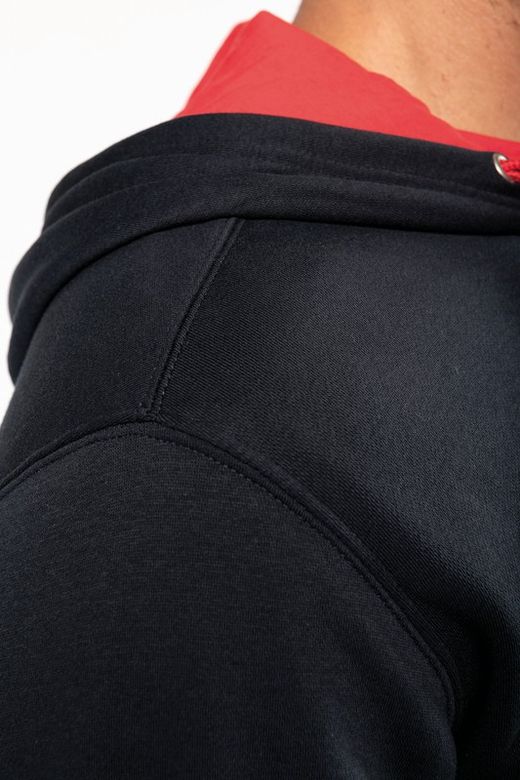 Contrast Zip Hoodie