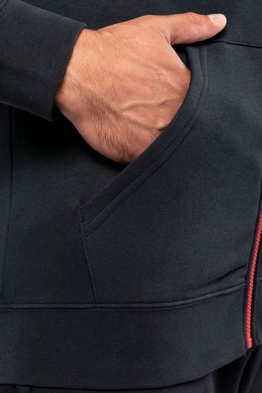 Contrast Zip Hoodie
