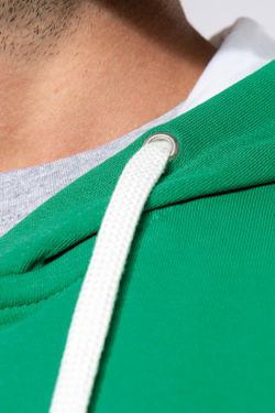 Contrast Zip Hoodie