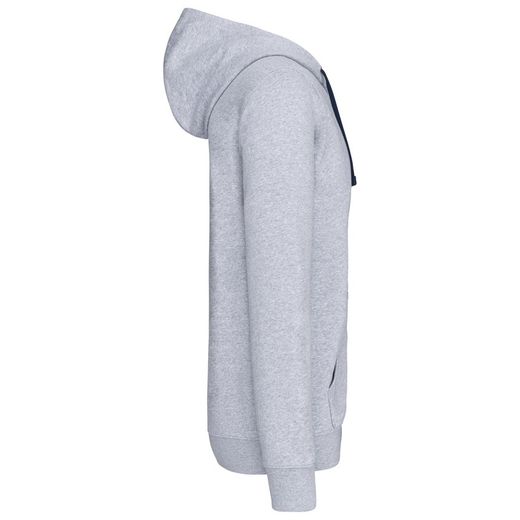 Contrast Zip Hoodie