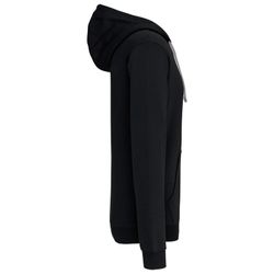 Contrast Zip Hoodie