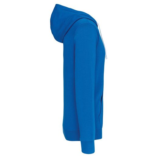 Contrast Zip Hoodie